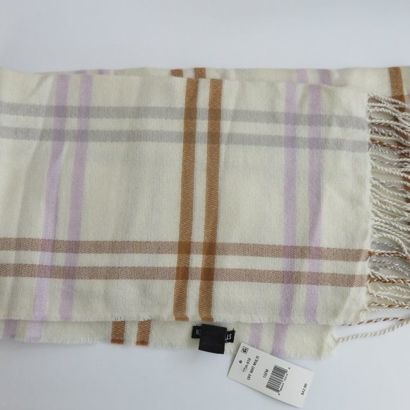 (#B)  Steve Madden Checker Plaid Print Soft Scarf One Size - Picture 2 of 4